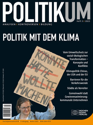 cover image of Politik mit dem Klima
